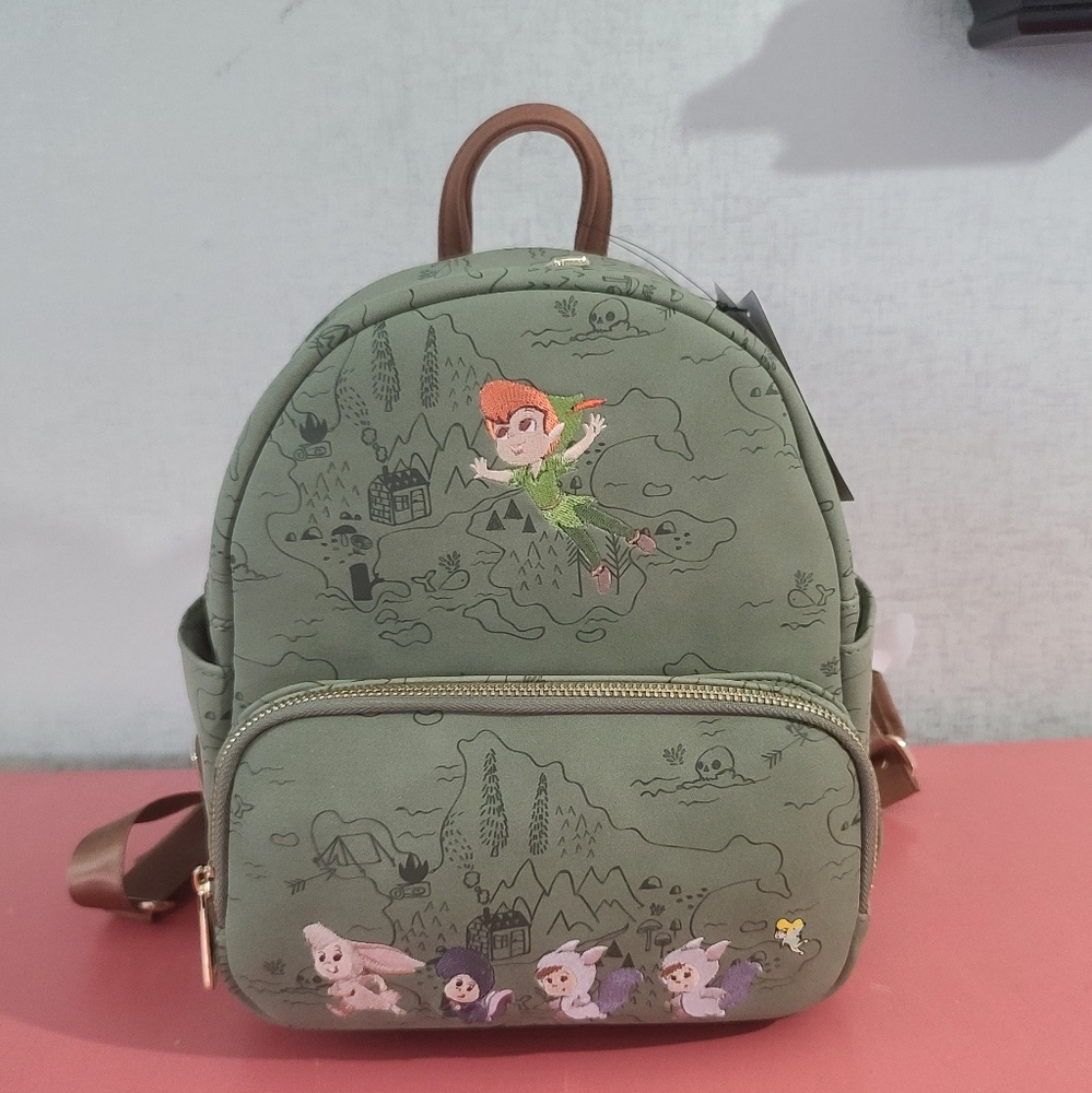 NWT Loungefly Peter Pan/Lost Boys Mini Backpack